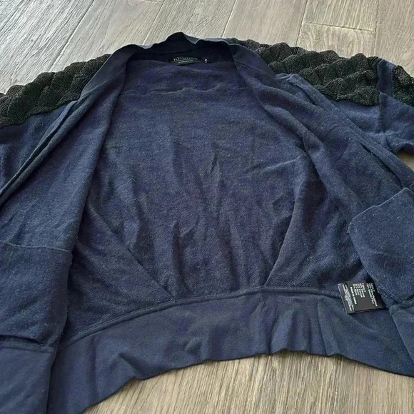 🔥Eleven Paris🔥 | Dark Navy  wool blend zip up sweater - Picture 11 of 15